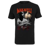 Mister Tee Tupac Makaveli Tee Rapper Shakur 2Pac Nero Girocollo Manica Corta