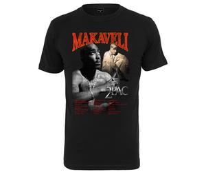 Mister Tee Tupac Makaveli Tee Rapper Shakur 2Pac Nero Girocollo Manica Corta