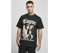 Mister Tee Tupac Matw Seppia Oversize Teet-Shirt Tomaie Maglia Musica Icon Rap