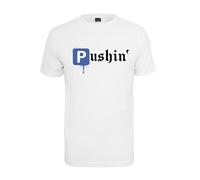 Mister Tee Pushin P Tee T-Shirt, Bianco, M Uomo