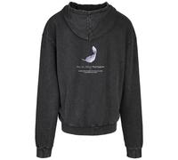 Mister Tee Vive La Liberté Oversize Felpa con Cappuccio Pace Black Tauben Uomo