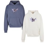 Mister Tee Vive La Liberté Oversize Felpa Pullover Felpa Cappuccio Stampa