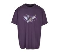 Mister Tee Vive la Liberte Oversize Tee, T-shirt, Uomo, Viola (Purplenight), 4XL