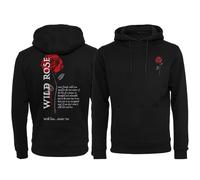 Mister Tee Wild Rosa Felpa con Cappuccio da Uomo Stampa Motto Logo Uomo
