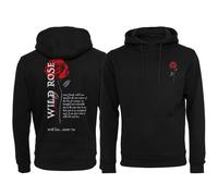Mister Tee Wild Rose Felpa Con Cappuccio Uomo Print Logo MT2708