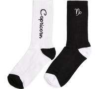 Mister Tee Zodiac Socks 2-Pack Black/White Capricorn EUR 48 Multicolore