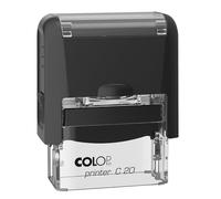 Mister Timbri Timbro 38x14 mm Rettangolare Autoinchiostrante Nero Personalizzabile - 3 Righe di Testo, Ecologico e Ideale per Dati Aziendali o Firma