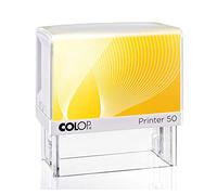 Mister Timbri Timbro Autoinchiostrante 70x30mm Rettangolare Personalizzabile - 7 Righe di Testo, Ecologico e Ideale per Dati Aziendali o Firma