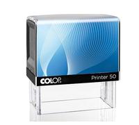 Mister Timbri Timbro Autoinchiostrante 70x30mm Rettangolare Personalizzabile - 7 Righe di Testo, Ecologico e Ideale per Dati Aziendali o Firma