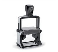 Mister Timbri Timbro Autoinchiostrante Professionale Trodat 5208 68x47 mm in Metallo Rettangolare Personalizzabile - 9 Righe di Testo, Ecologico e Ideale per Dati Aziendali o Firma