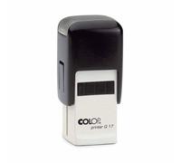 Mister Timbri Timbro Autoinchiostrante Quadrato 17x17mm Personalizzabile - 4 Righe di Testo, Ecologico e Ideale per Dati Aziendali o Firma