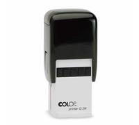 Mister Timbri Timbro Autoinchiostrante Quadrato 24x24mm Personalizzabile - 6 Righe di Testo, Ecologico e Ideale per Dati Aziendali o Firma