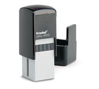 Mister Timbri Timbro Autoinchiostrante Trodat 20x20 mm Quadrato Personalizzabile - 5 Righe di Testo, Ecologico e Ideale per Dati Aziendali o Firma