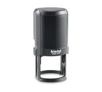 Mister Timbri Timbro Autoinchiostrante Trodat 46045 Ø45 mm Rotondo Personalizzabile - 7 Righe di Testo, Ecologico e Ideale per Dati Aziendali o Firma