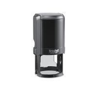Mister Timbri Timbro Autoinchiostrante Trodat 4642 Ø42 mm Rotondo Personalizzabile - 7 Righe di Testo, Ecologico e Ideale per Dati Aziendali o Firma