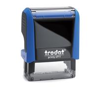 Mister Timbri Timbro Autoinchiostrante Trodat 4911 38x14 mm Rettangolare Personalizzabile - 3 Righe di Testo, Ecologico e Ideale per Dati Aziendali o Firma