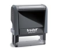 Mister Timbri Timbro Autoinchiostrante Trodat 4912 47x18 mm Rettangolare Personalizzabile - 4 Righe di Testo, Ecologico e Ideale per Dati Aziendali o Firma