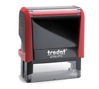 Mister Timbri Timbro Autoinchiostrante Trodat 4912 47x18 mm Rettangolare Personalizzabile - 4 Righe di Testo, Ecologico e Ideale per Dati Aziendali o Firma