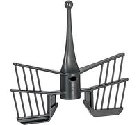 Mistericambio Farfalla Mescolatore Compatibile con Bimby TM5 TM6, Accessorio Robot da Cucina, Silicone Verde e Nero, 2 Litri