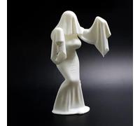 Misteriosa statua gotica-Statua della sposa fantasma di Halloween stampata in 3D, Figura di Robe per decorazioni per casa e giardino, Scaffale, ufficio, piccole eleganti decorazioni gotiche