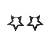 Misteriosi orecchini gotici scavati a forma di stella/rivetti a forma di clip per orecchie decorazioni geometriche orecchini a tema per gli amanti della moda anelli gotici per donne ragazze