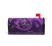 Misterioso Drago Viola Decorativo Casella Postale copre magnetico per l'inverno unico autunno mailbox copre dimensioni standard copertura para buzon