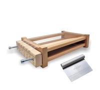 MISTERMOBY- Chitarra per Pasta Fresca - Chitarra per Spaghetti Fettuccine Tagliatelle Artigianale Abruzzese - con Spatola Tagliapasta Inclusa, Corde in Acciaio Inox - qualità Superiore Made in Italy