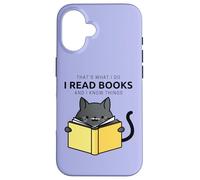 Mistero accogliente Questo è quello che faccio Leggo libri e so cose Custodia per iPhone 16