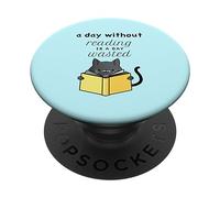 Mistero accogliente. Un giorno senza leggere è un giorno sprecato PopSockets PopGrip Adesivo