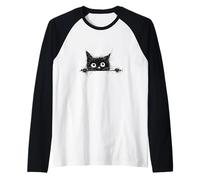 Mistero del Felino Nascosto Maglia con Maniche Raglan