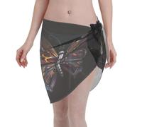 Mistero Farfalla Leggera e traspirante camicetta da spiaggia in chiffon, multiuso protezione solare da spiaggia, adatta per le vacanze da donna.