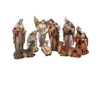 Mistero Nascita Classica 9 Pezzi Colore Resina Dipinto a Mano 15 cm