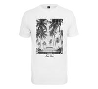 Mistertee T-Shirt Oggi che Cosa A Good Giorno Cotone Jersey Palme Spiaggia