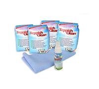 MisterVac | 1x 2kg Polvere detergente per moquette CarpetClean + panno in microfibra e FleckWeg