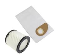 MisterVac | compatibile con sacchetti per aspirapolvere professionali, sacchetti di ricambio 5 pezzi + filtro di ricambio filtro Nilfisk Buddy II 12 Prof.