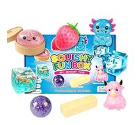 Mistery Box Squishy, 8 PCS Squishy Box Fun Set Cute Butter, Dumpling, Queso, Soffici dalla forma Realistica, a lenta risalita, Antistress, Morbide e carine, ideali come regalini per feste (#B)