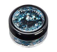 Mistica Glitter biodegradabili ed ecologici a pezzi della Moon Glitter - Glitter cosmetici per il volto, il corpo, le unghie, i capelli e le labbra - 100% Biologici - 3g - Ghiacciaio