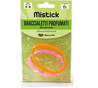 Mistick Braccialetti Profumati Citronella Rosa/Arancione 2 Pezzi