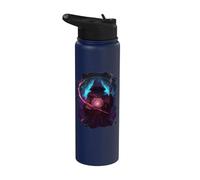 Mistico mago oscuro di potere e segreti Stainless Steel Insulated Water Bottle