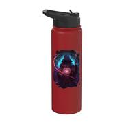 Mistico mago oscuro di potere e segreti Stainless Steel Insulated Water Bottle
