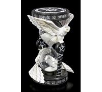 Mistico Schnee-Eulen Orologio a Sabbia - Motivo Di Anne Stokes Timer H 17,5 CM