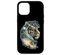 Mistico Tigre Spirito Foresta Celeste Jungle Animal Art Custodia per iPhone 12/12 Pro