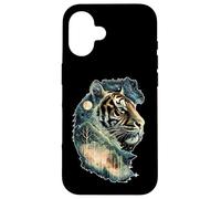Mistico Tigre Spirito Foresta Celeste Jungle Animal Art Custodia per iPhone 16