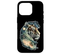Mistico Tigre Spirito Foresta Celeste Jungle Animal Art Custodia per iPhone 16 Pro