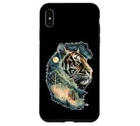 Mistico Tigre Spirito Foresta Celeste Jungle Animal Art Custodia per iPhone XS Max
