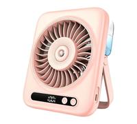 Misting Fan | 5-Speed USB Rechargeable Desk Wind Blower | 120-Degree Adjust