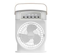 Misting Fan, Cooling Sprayer Device, Personal Air Humidifier, 10.24 Inches 5 Nozzle Fine Mist Output, 600ml Water Tank Capacity, for Yoga, Beach, Kitchen, Meditation, Bedroom Use