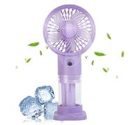 Misting Fan, Foldable Personal Air Cooler, 6.38x1.73x3.07 Inches Portable Mist Spray Device, 3 Speed Rechargeable Cooling Tool, Ideal for Travel, Camping, Beach, Gym, Home