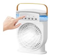 Misting Fan, Personal Air Cooler, Portable Cooling Spray Device, 5 Hole Nozzle with 600ml Water Tank, Ideal for Outdoor, Beach, Yoga, Meditation, Bedroom, Kitchen, Picnic Use