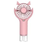 Misting Fan, Rechargeable Handheld Fan, 3-Speed Adjustable Cooler, Water Spray Umidification, Portable Humidifier, 6.57x3.23x1.46 in Ideal for Travel, Home, campeggio, Outdoor